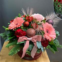 Christmas Hat Box Blush