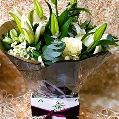 Frosty Winter Whites Christmas Bouquet