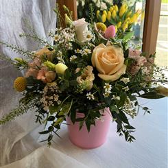 pots of summer blooms florist choice